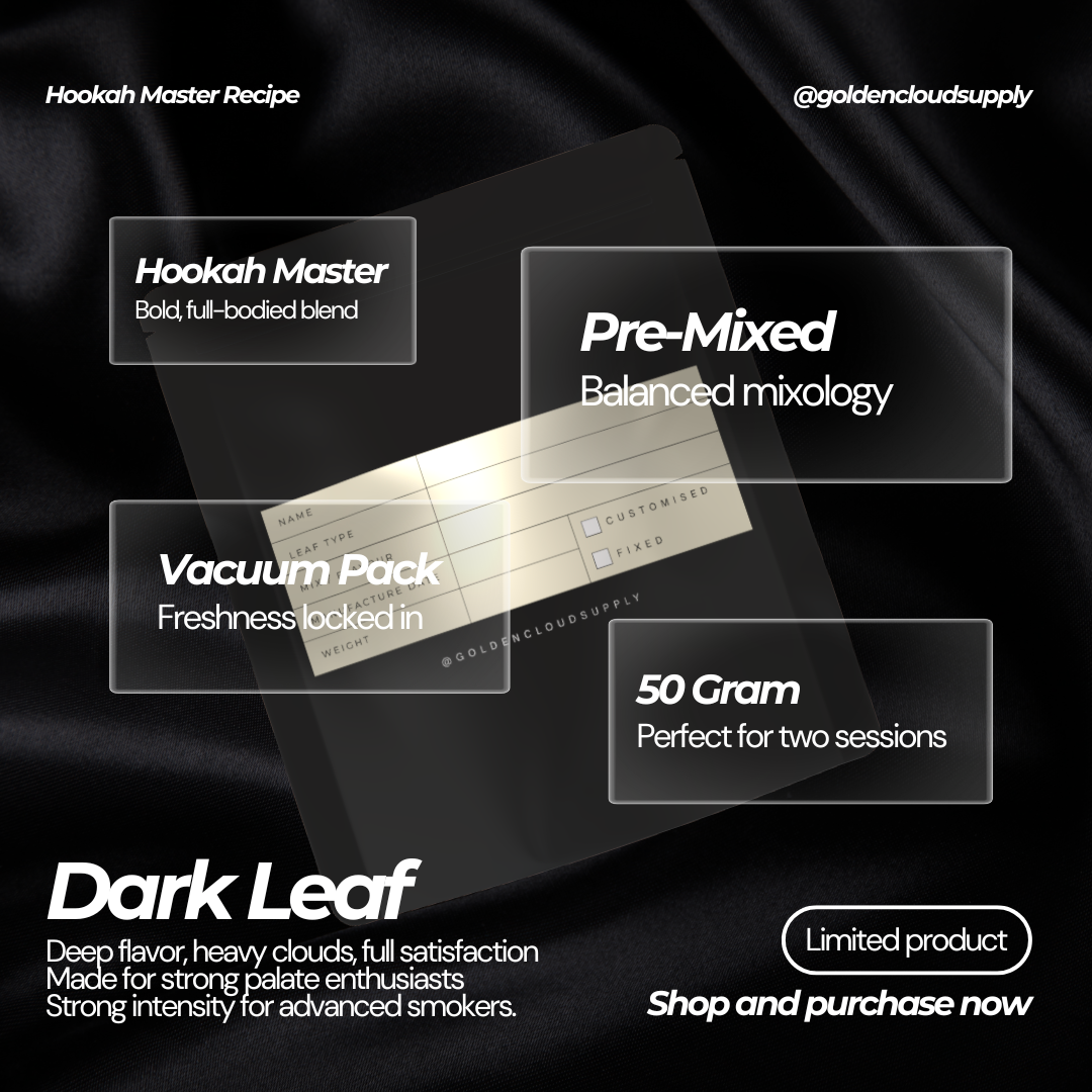 Hookah Master - Dark Leaf (Ready Mixed Pack) 50G