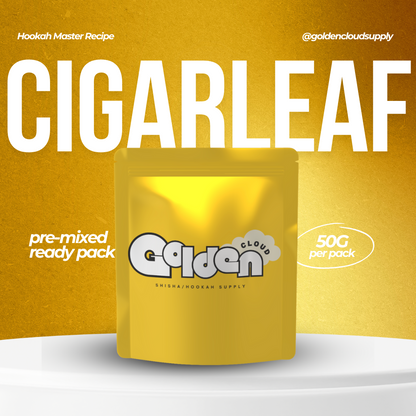 Hookah Master - Cigar Leaf (Ready Mixed Pack) 50G